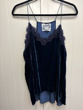 Love Johnny Was Meredith Velvet Cami Luxury Rayon Silk Cami XL